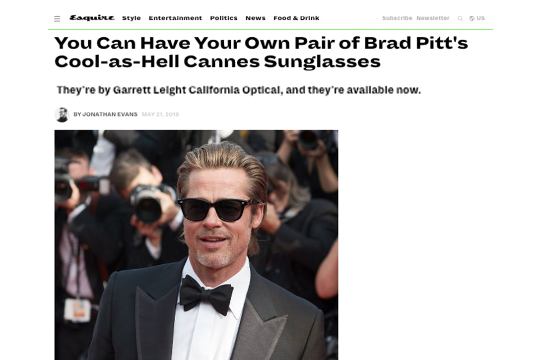 Brad pitt sunglasses store 2019